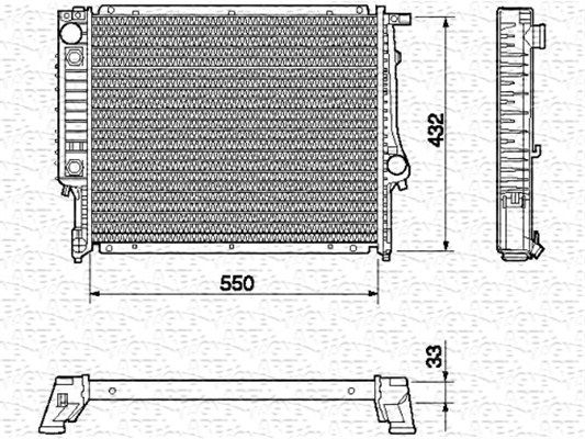 MAGNETI MARELLI Radiators, Motora dzesēšanas sistēma 350213420000
